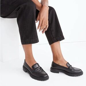 Madewell the Bradley Lugsole Loafer Black Size 7